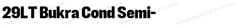 29LT Bukra Cond Semi字体转换